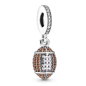 NWOT American Football Dangle Charm Sterling Silver 925